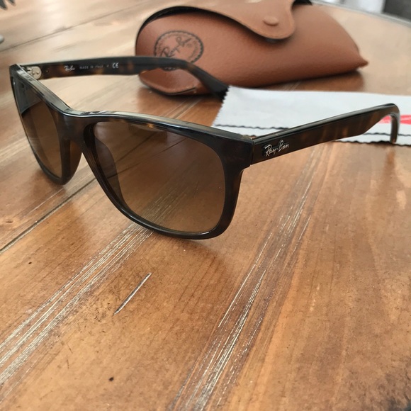 Rayban Wayfarer Sunglasses Polarized Tortoise - Picture 3 of 5